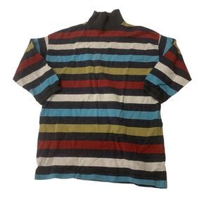 Striped Turtleneck Top